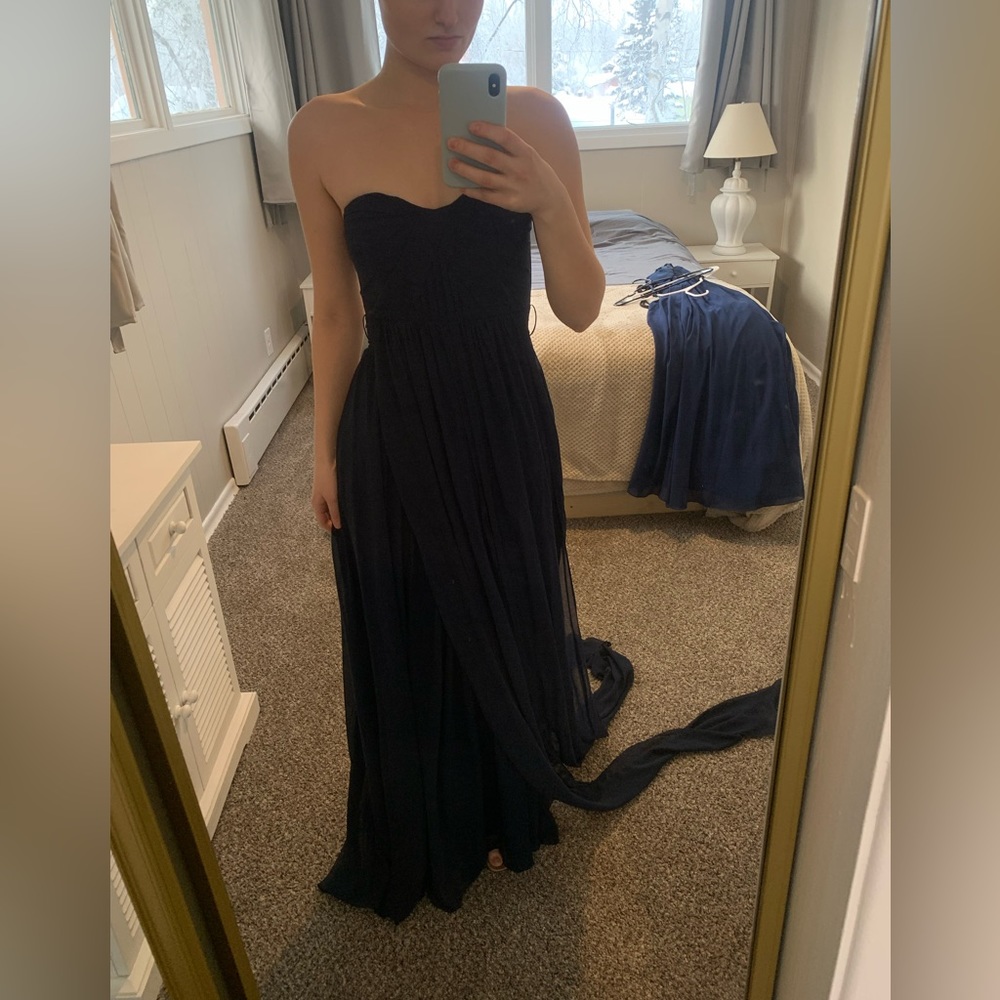 BIRDY GREY BRIDESMAID DRESS Navy blue size small.
